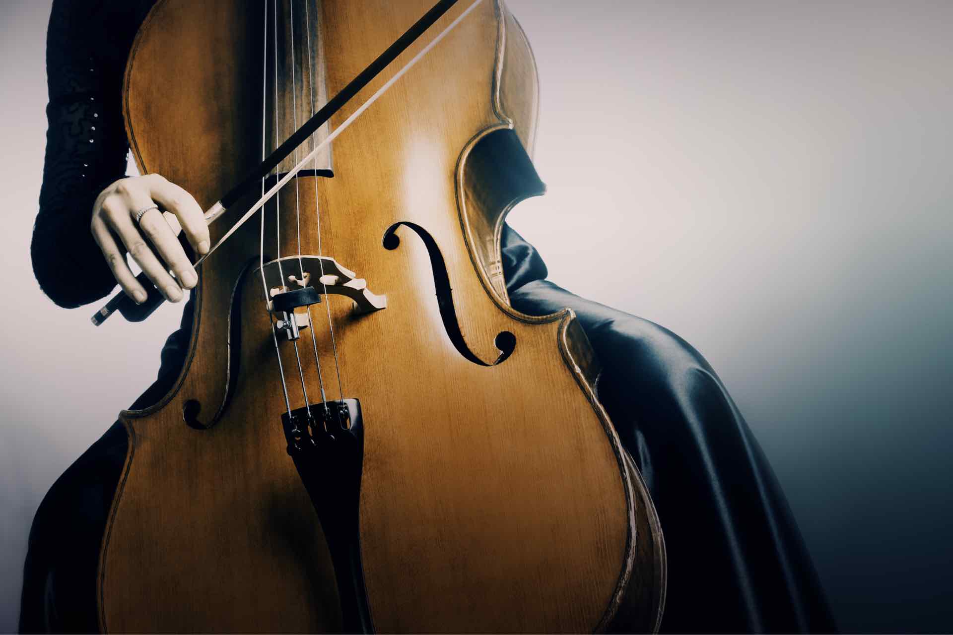 Cello in classical concert