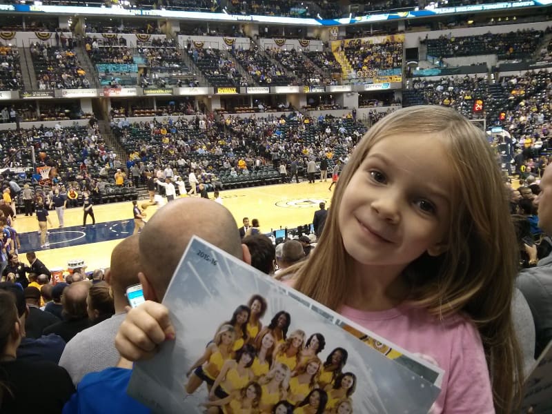 Child Fan at Pacers Game