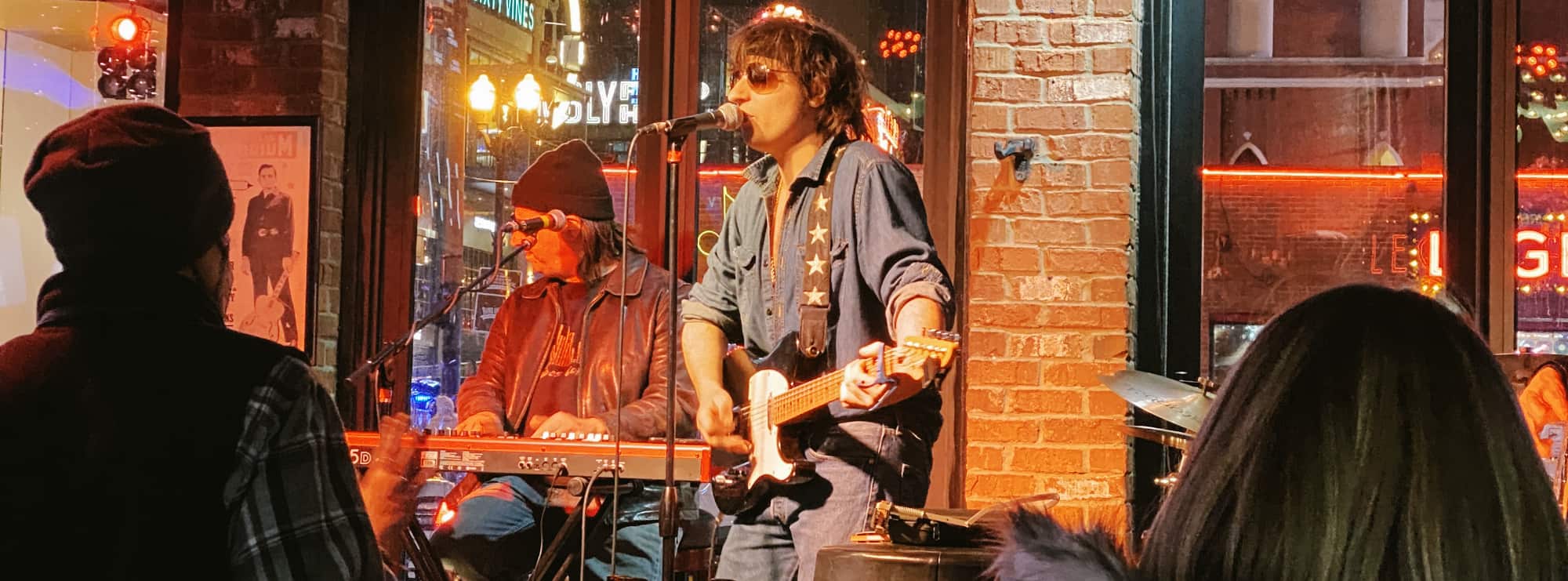 bar singer on guitar in Indianapolis